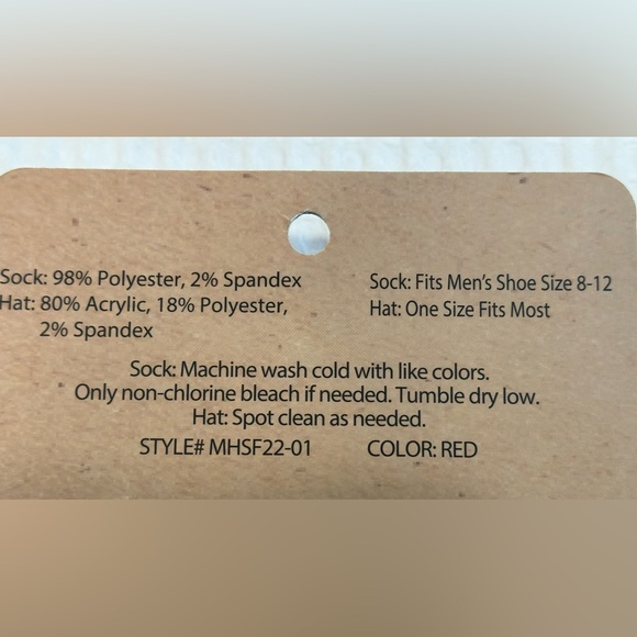 NWT Legale Ugly Christmas Party Collection Men’s Ugly Christmas Hat & Socks Set! - Picture 7 of 8